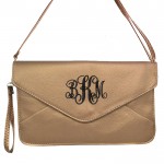 6014 - COPPER LEATHER CLUTCH BAG