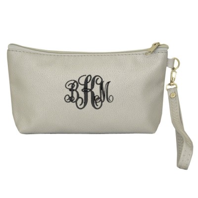 32753 - SILVER COIN POUCH OR COSMETIC/MAKEUP BAG
