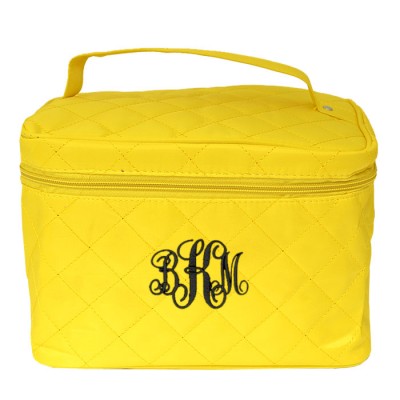 32768 - YELLOW QUILTED COSMETIC BAG