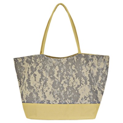 32781- GREY CAMOU SHOPPING OR BEACH BAG