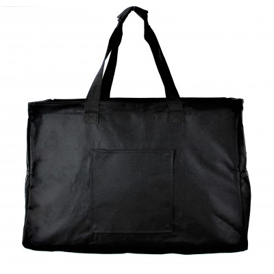 12002- BLACK LARGE SHOPPING BASKET OR UTILITY BASKET