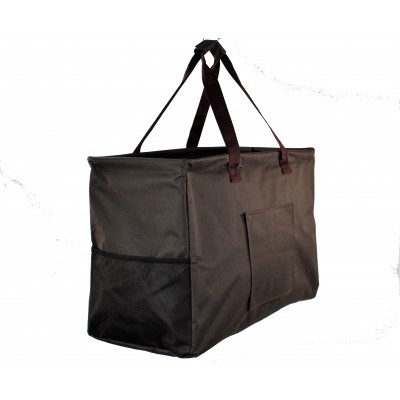 12002- BROWN LARGE SHOPPING BASKET OR UTILITY BASKET