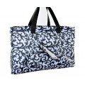 12002- GREY LEAF DESIGN LARGE SHOPPING BASKET OR UTILITY BASKET