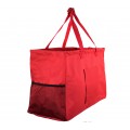 12002- RED LARGE SHOPPING BASKET OR UTILITY BASKET