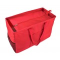 12002- RED LARGE SHOPPING BASKET OR UTILITY BASKET