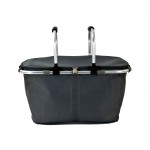 12008- GREY INSULATED PICNIC BASKET