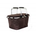 12008- BROWN INSULATED PICNIC BASKET