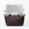 12008- BROWN INSULATED PICNIC BASKET