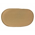9211- BROWN CROWN CANVAS TOTE BAG