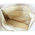 9211- BROWN CROWN CANVAS TOTE BAG