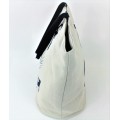 9209- NAVY ANCHOR CANVAS TOTE BAG