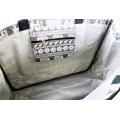 9219- GREY ELEPHANT CANVAS TOTE BAG