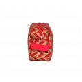 9227- RED & GOLD COSMETIC BAG