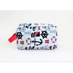 9243- ANCHOR DESIGN COSMETIC BAG