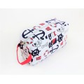 9243- ANCHOR DESIGN COSMETIC BAG