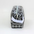 9244- GREY ELEPHANT DESIGN COSMETIC BAG
