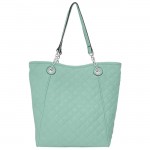 9006 - MINT QUILTED LONG STRAP PURSE
