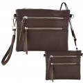 9039A - 10 PIECE CROSSBODY MESSENGER BAG (10 COLORS)