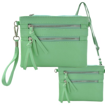 9039A - MINT CROSSBODY MESSENGER BAG