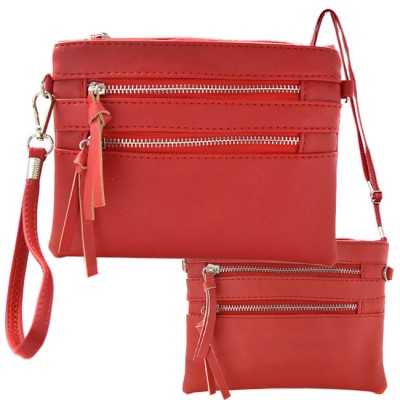9039A - RED CROSSBODY MESSENGER BAG