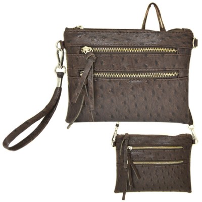 9039B - DARK BROWN OSTERIDGE CROSSBODY MESSENGER BAG
