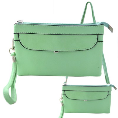 9041 - MINT SMALL CROSSBODY MESSENGER BAG