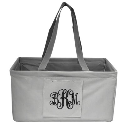 10013 - GREY SHOPPING BASKET OR UTILITY BASKET