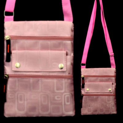 180356 SMALL GEOMETRIC DESIGN PINK MESSENGER BAG