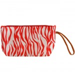 180462-SMALL PINK ZEBRA POUCH BAG