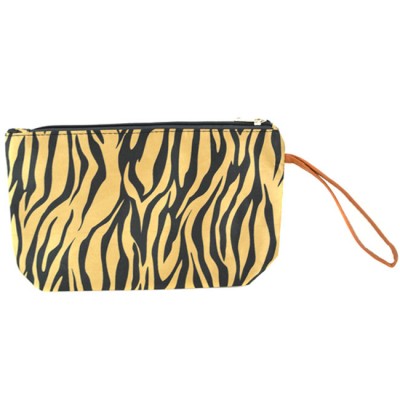 180464-SMALL GOLD ZEBRA POUCH BAG