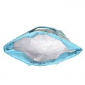 32553 - AQUA QUATREFOIL  DESIGN INSULATED ICE BAG