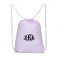 32603-LIGHT PINK SEERSUCKER  DRAWSTRING BACK PACK