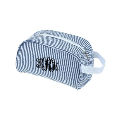 32708 - BLUECOTTON SEERSUCKER COSMETIC BAG