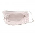 32713 -LT. PINK  COTTON SEERSUCKER COSMETIC BAG