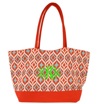 6001- CORAL MULTI DESIGNER SHOPPING OR BEACH BAG