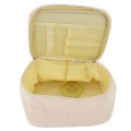 6004 - LIGHT PINK SEER SUCKER COSMETIC BAG