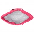 6043-HOTPINK QUATREFOIL  DESIGN INSULATED ICE BAG