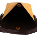 9031 - MUSTARD  PU 2PC LEATHER HANDBAG  W/BLACK SHOULDER BAG