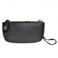 9043 - BLACK  PU LEATHER WRISTLETS / CROSS BODY BAG 