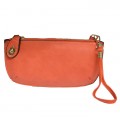 9043 - CORAL PU LEATHER WRISTLETS / CROSS BODY BAG 