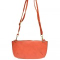 9043 - CORAL PU LEATHER WRISTLETS / CROSS BODY BAG 