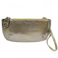 9043 - SILVER PU LEATHER WRISTLETS / CROSS BODY BAG 