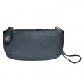 9043 - NAVY PU LEATHER WRISTLETS / CROSS BODY BAG 