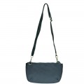 9043 - NAVY PU LEATHER WRISTLETS / CROSS BODY BAG 