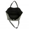 9055 -BLACK 2 PC PU LEATHER SHOULDER BAG