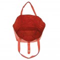 9055 -RED 2 PC PU LEATHER SHOULDER BAG 