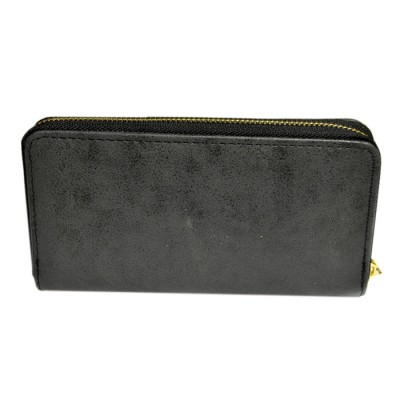 9071 - BLACK PU LEATHER FASHION WALLET