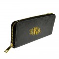 9071 - BLACK PU LEATHER FASHION WALLET