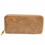 9071 - BROWN PU LEATHER FASHION WALLET