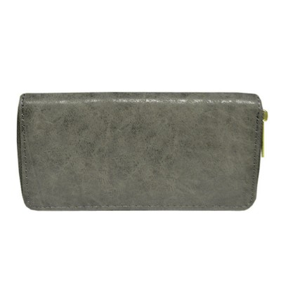 9071 - DARK GRAY PU LEATHER FASHION WALLET